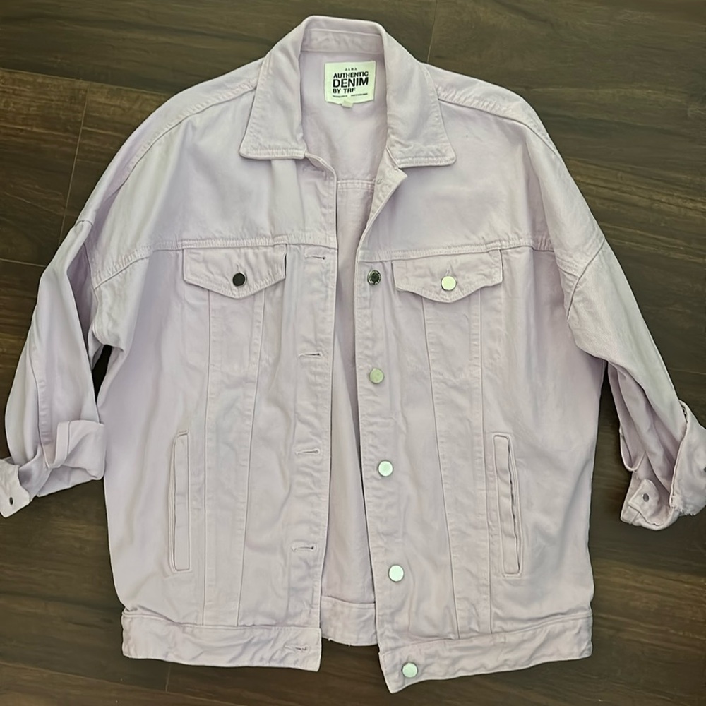 Zara denim oversized jacket